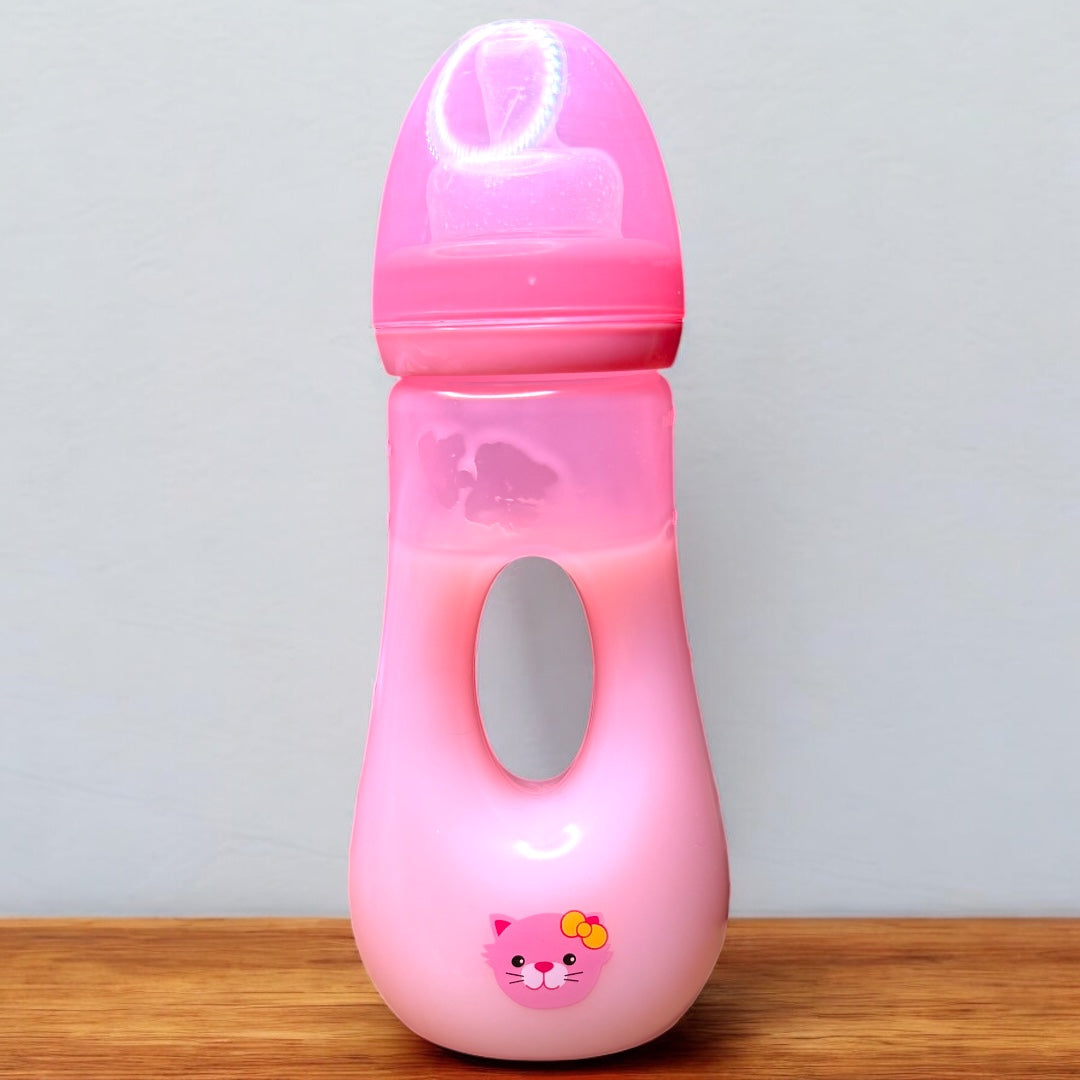 8 ounce sealed milk bottle for reborn and silicone babies. With no hole nipple