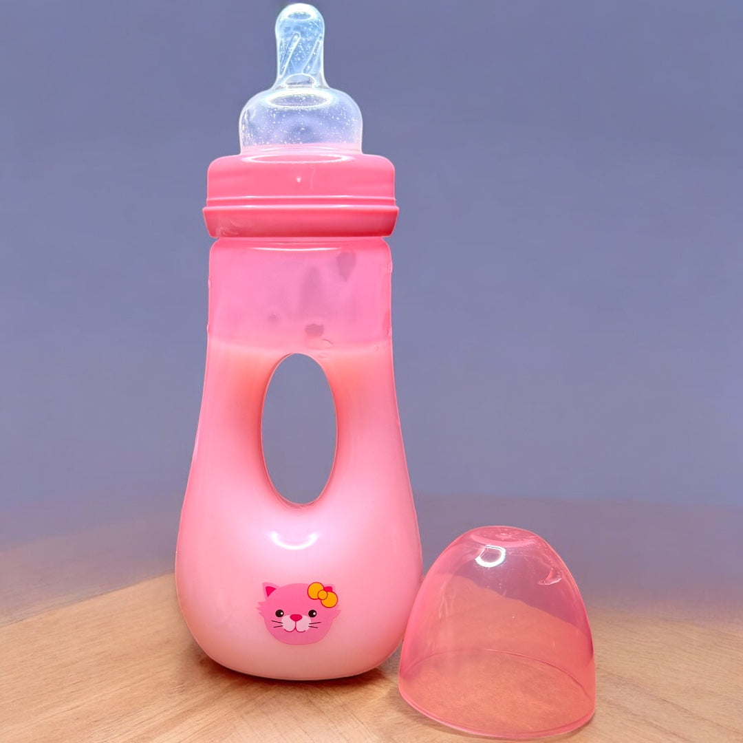 8 ounce sealed milk bottle for reborn and silicone babies. With no hole nipple